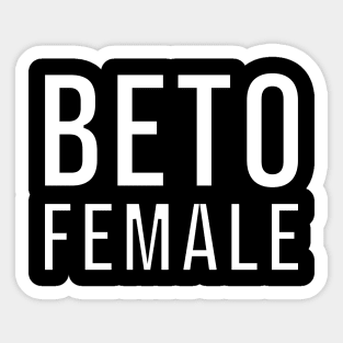 Beto Female Sticker